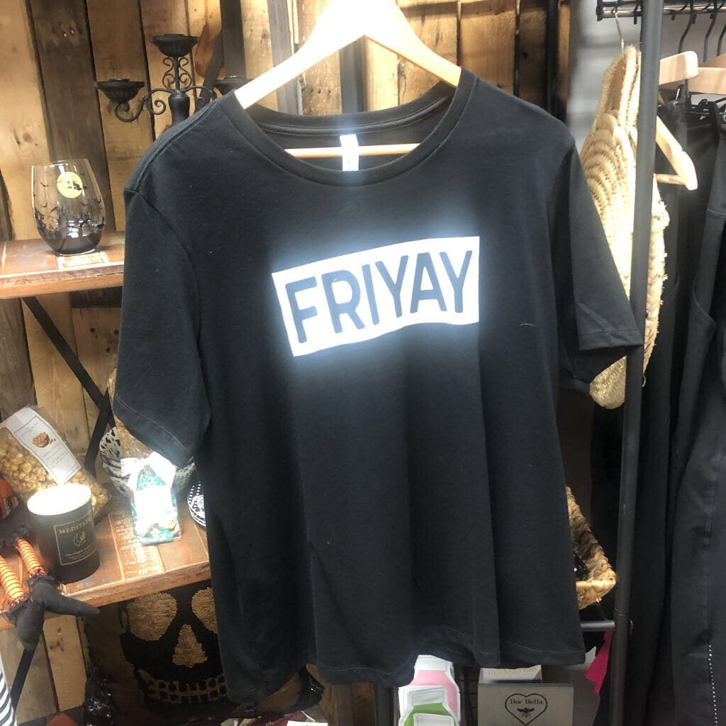 Friyay Black T-Shirt (XL)