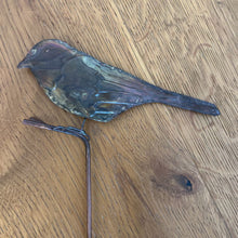Load image into Gallery viewer, Flamed Bird Garden Stake AG

