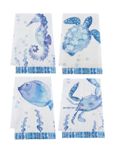 Load image into Gallery viewer, 15498 Coastal Critter Tea Towel-Crab
