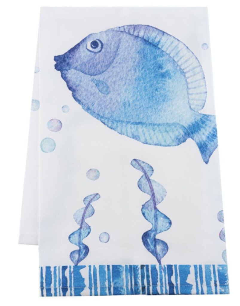 15498 Coastal Critter Tea Towel-Fish