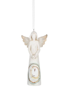 15336L Watercolor Angel Ornament Love
