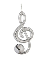 Load image into Gallery viewer, 12939T Silver Music Note Ornament
