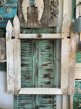 Load image into Gallery viewer, Old Vintage Picket Fence Chicken Wire Message Board 36”w X 42”H
