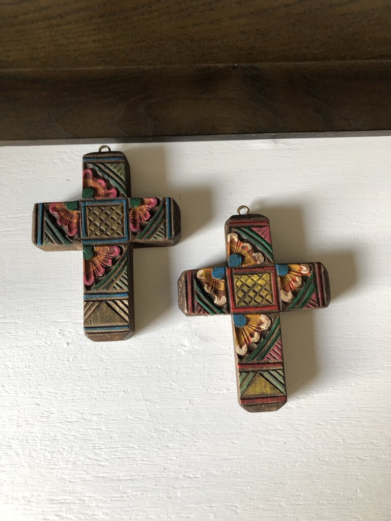 Small Carved Wooden Crosses 5