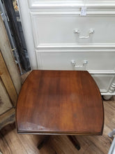 Load image into Gallery viewer, Small vintage claw foot table 16&quot; x 18&quot; x 18&quot; H
