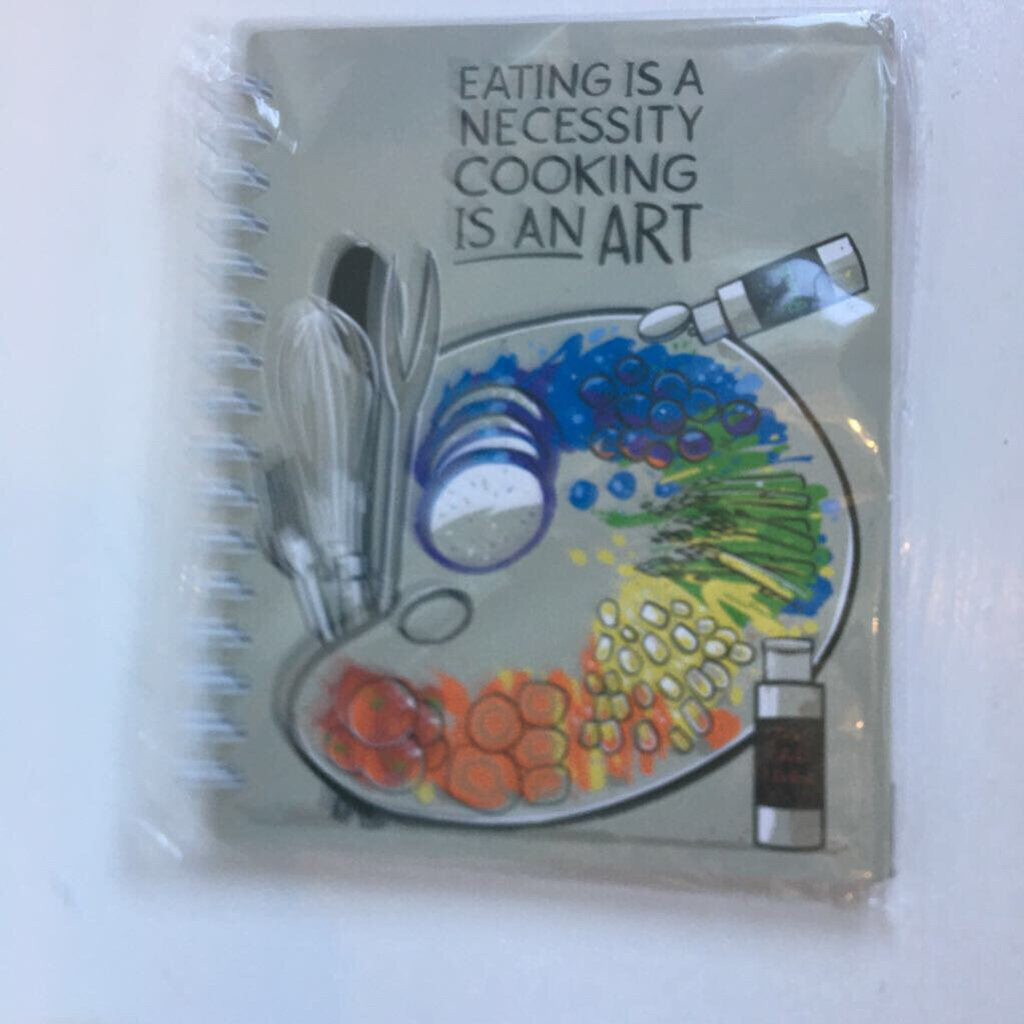 Eating is a necessity spiral notebook