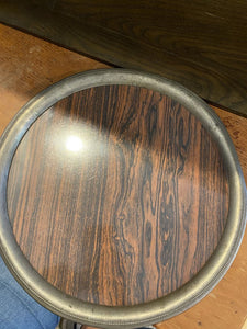 Vintage Woodgrain Look Tray 13.5" Round bpv004