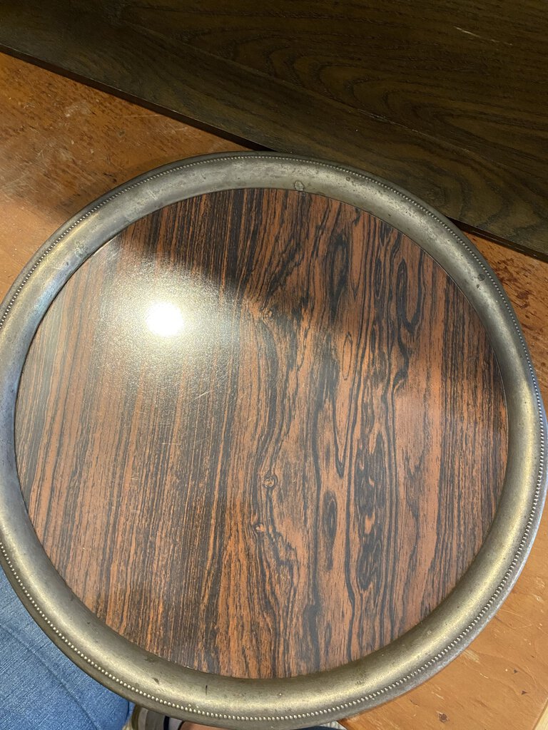 Vintage Woodgrain Look Tray 13.5