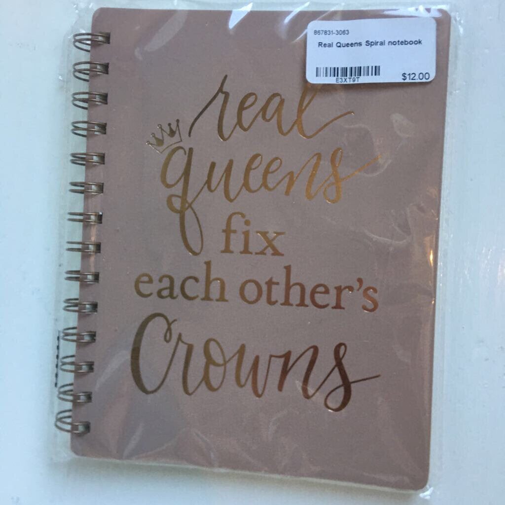 Real Queens Spiral notebook