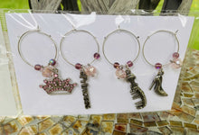 Load image into Gallery viewer, 14393 Custom Wine Charms, Set/4, Shop Local!
