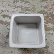Load image into Gallery viewer, 3.5&quot;x 3.5&quot;.3&quot; White Square Pot
