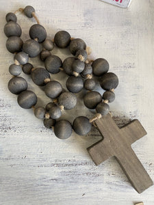 Gray Rosary Beads