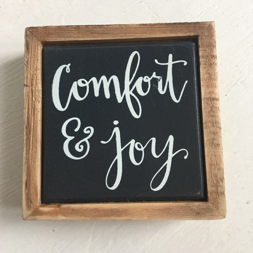 Box sign mini Comfort and Joy 109405