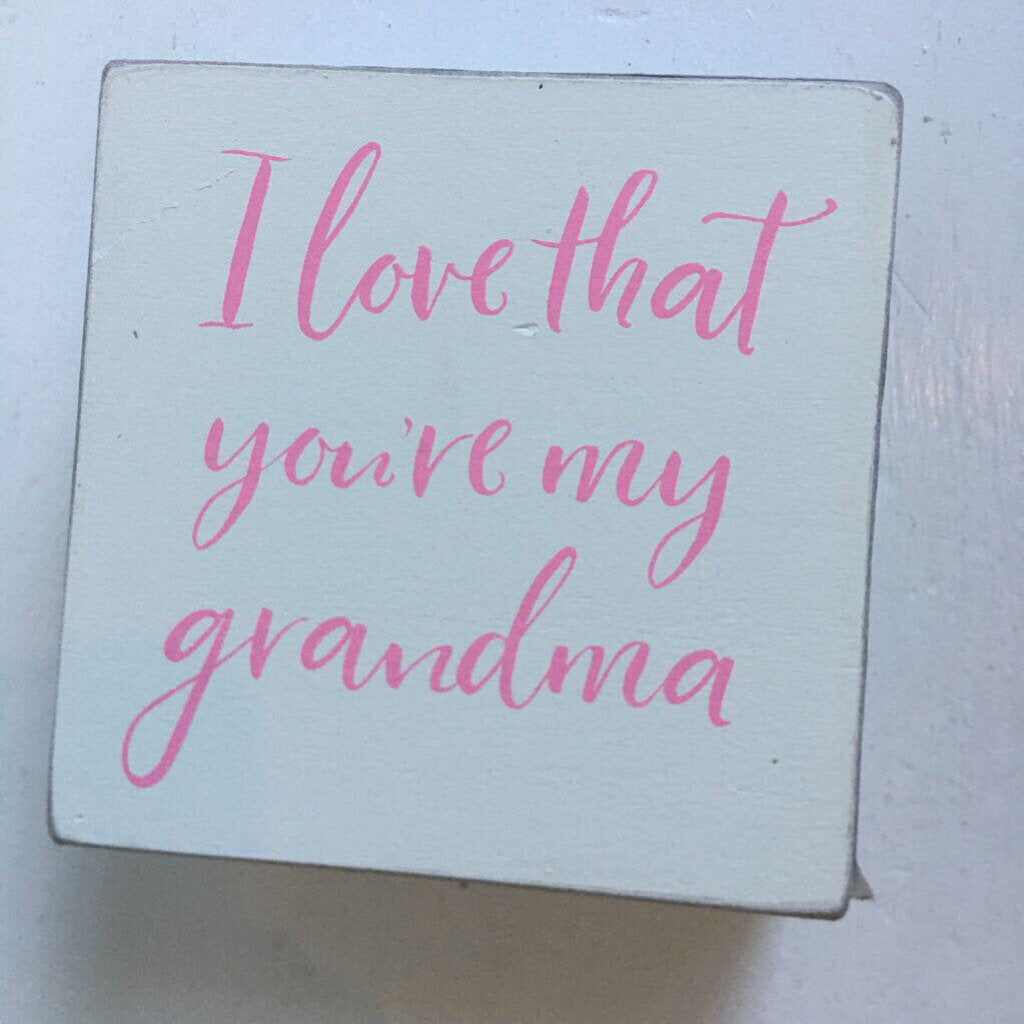 My Grandma box sign 135532