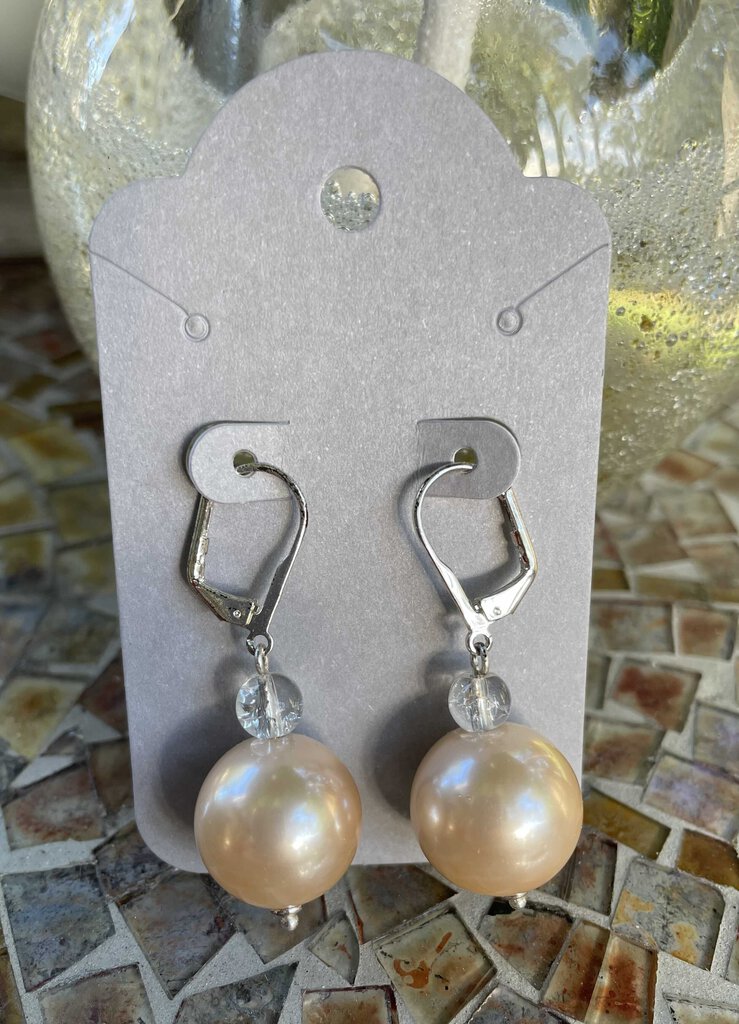 Pearl/Bead Dangle Pierced Earrings