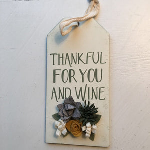 Thankful for you and wine bottle tag 105165 113021
