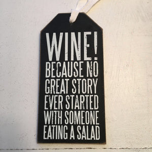 Wine because bottle tag 11232125239