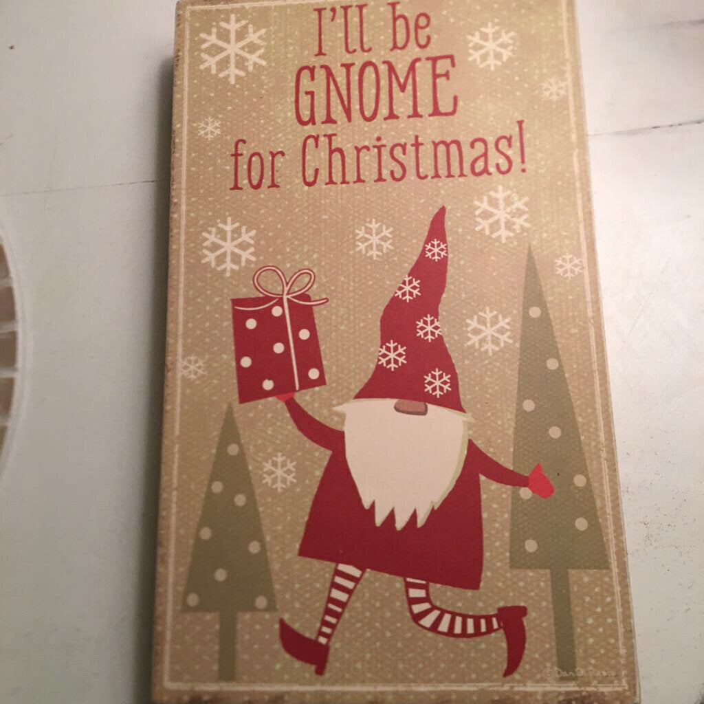 Gnome for Christmas box sign 112921108396