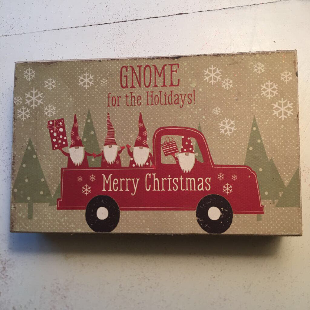 Gnome for The Holidays box sign 112921108397