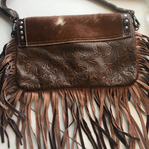 Myra Bag Dusky Hues Leather and Hairon bag 010822