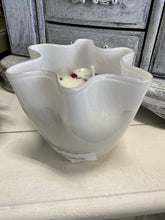 Load image into Gallery viewer, Swirl Milky glass Vase Soy And Lavender Essential Oil Candle
