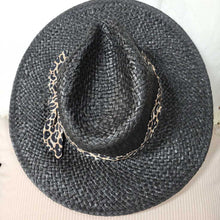 Load image into Gallery viewer, Leopard Knot Fedora (Black)
