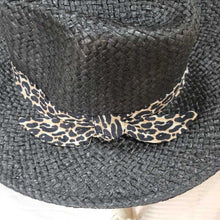 Load image into Gallery viewer, Leopard Knot Fedora (Black)

