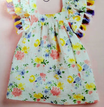 Load image into Gallery viewer, Floral Tassel Dress 9-12Mos
