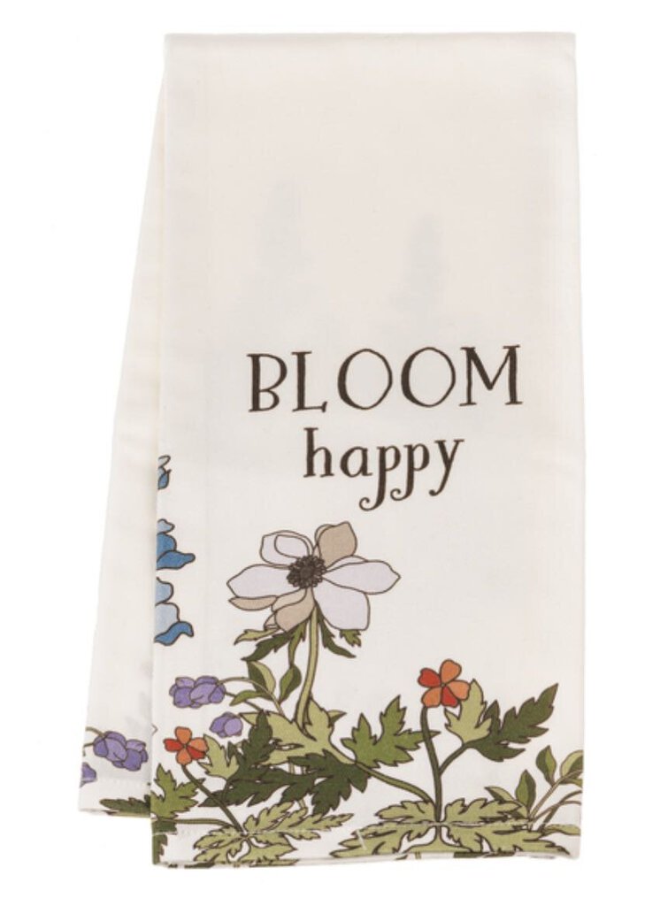 14645 Bloom Happy Tea Towel