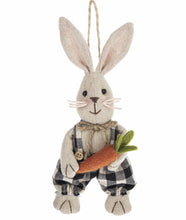 Load image into Gallery viewer, 14686 Bunny/Carrot Ornament, Assorted
