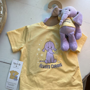 Elephant Plush and Shirt Gift Set 040722DD