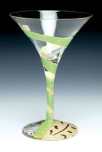 Load image into Gallery viewer, 4852 Appletini, Painted Martini Glass, Boxed

