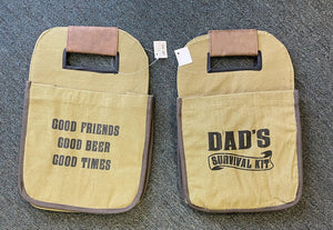 14800 Dad's Survival Kit Beer Caddy, Canvas
