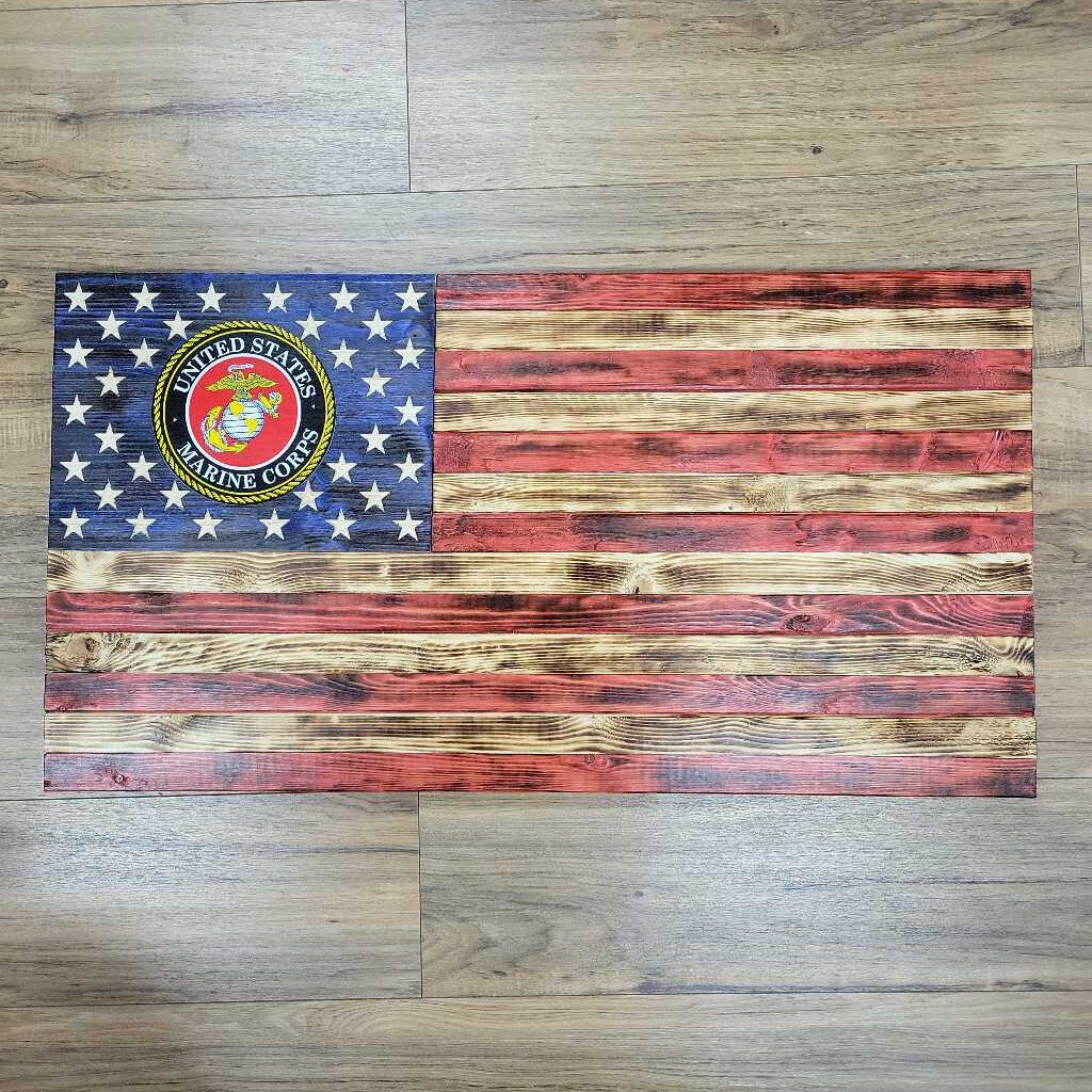 3' Engraved with Marine Decal