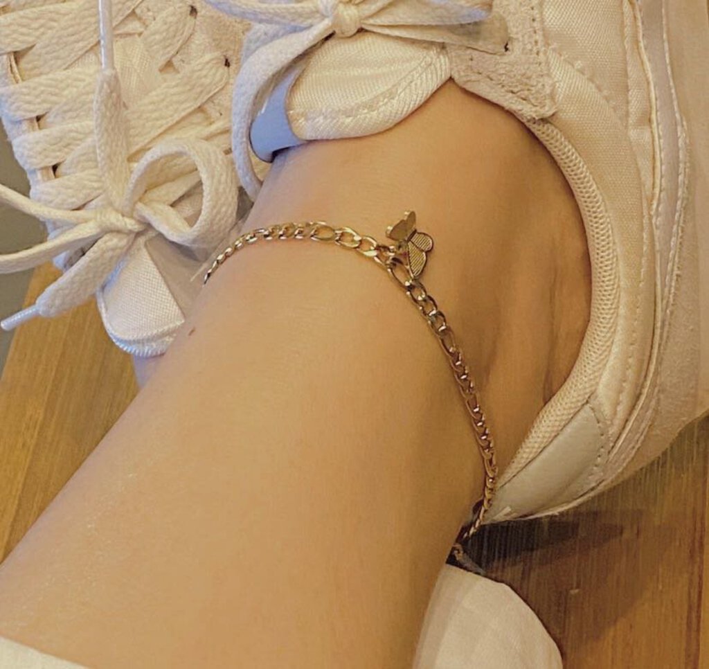 Dangle Butterfly Chain Anklet