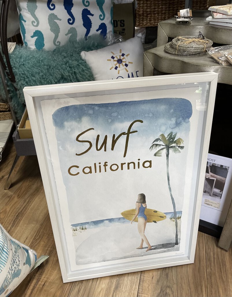 14815 Surf California, White Frame w/Glass