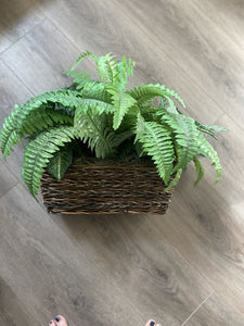 Artificial Mixed plants in rectangular basket