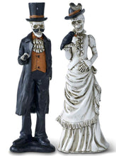 Load image into Gallery viewer, 14788 Skeleton Lady w/Crow, 9&quot;h
