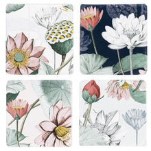 Load image into Gallery viewer, 14981 Lotus Coasters, Set/4
