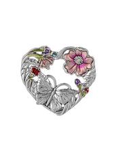 Load image into Gallery viewer, 14958 Love Blooms Heart Charm, w/Card
