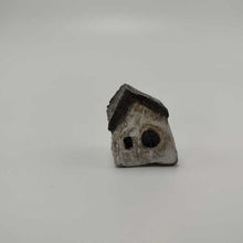 Load image into Gallery viewer, White Rustic Miniature House w Red Door 1&quot;x1.5&quot;
