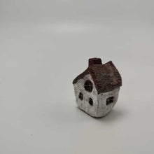 Load image into Gallery viewer, White Rustic Miniature Cottage w Chimney .75&quot;x1&quot;
