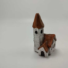Load image into Gallery viewer, White Rustic Miniature Church with Steeple 1.5&#39;x2.5&quot; Italian Villiage Series
