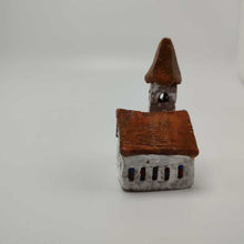 Load image into Gallery viewer, White Rustic Miniature Church with Steeple 1.5&#39;x2.5&quot; Italian Villiage Series
