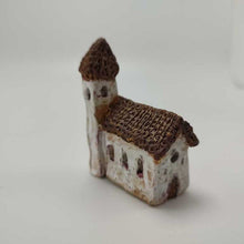 Load image into Gallery viewer, White Rustic Miniature Church with Steeple 1.75&#39;x2.75&quot; Italian Villiage Series
