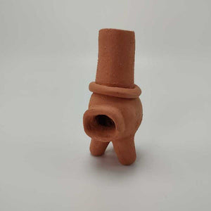Miniature Chiminea Unadorned Terracotta, 2.5"
