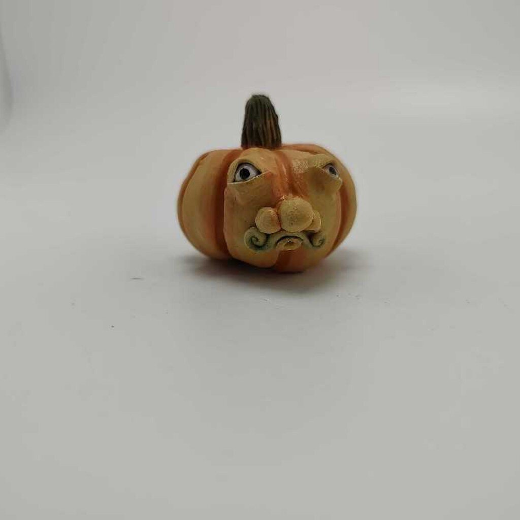 Sherman From the Patch, Yellow Pumpkin with Mustache 1.25