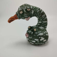 Load image into Gallery viewer, Sherrill &amp; Mimi from the Patch, Swan Gourd, Green and White 3.25&quot;
