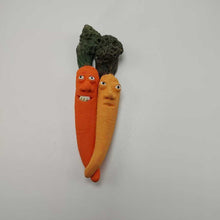 Load image into Gallery viewer, Paula &amp; Carter a Pair of Hipster Carrots from the Patch, Orange 5.5&quot;
