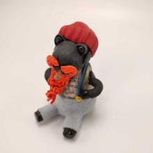 Load image into Gallery viewer, Langston the Hipster Sheep with Orange Beard 3&quot;
